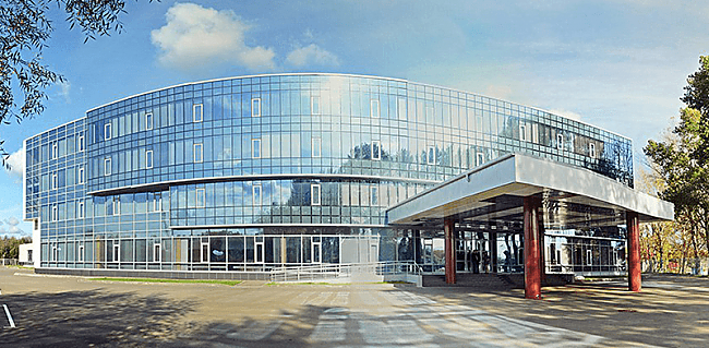 панорамные фасады учебно-тренировочного центра Лосино-Петровский