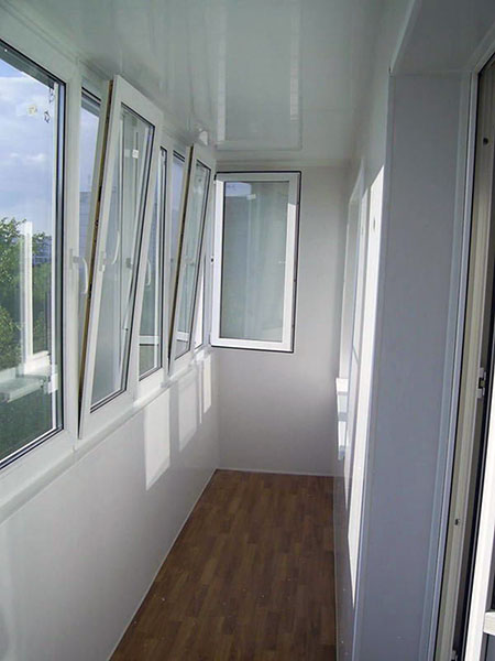 Тёплое и холодное распашное остекление балконов алюминиевым профилем Лосино-Петровский