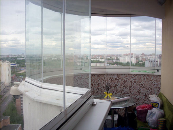 Остекление балконов: эркерных, круглых, закругленных Лосино-Петровский