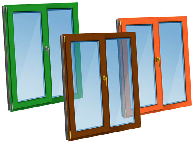 Цветные пластиковые окна - коричневые, серые по доступной цене фото Лосино-Петровский